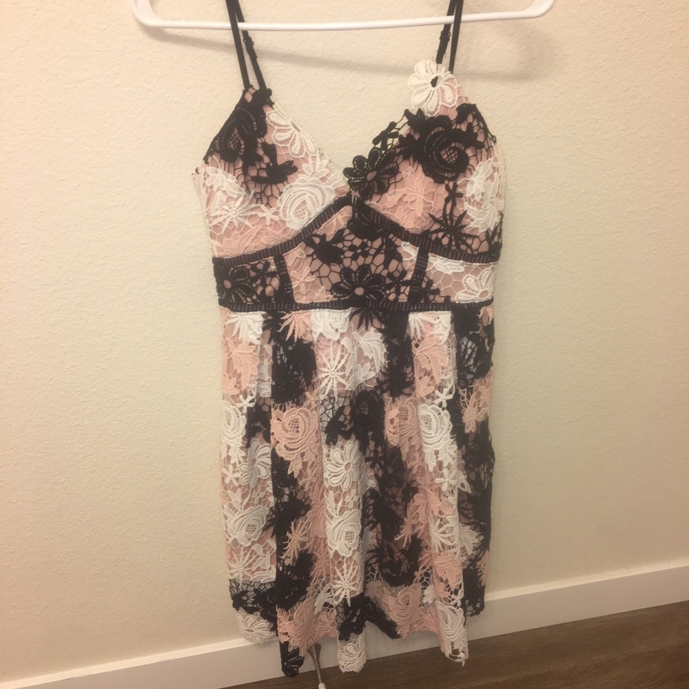 Aqua Lace Dress